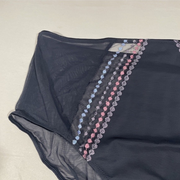 NWT Elomi [ 3XL ] Matilda Embellished‎ Briefs in Unicorn Blue/Grey - Picture 5 of 10
